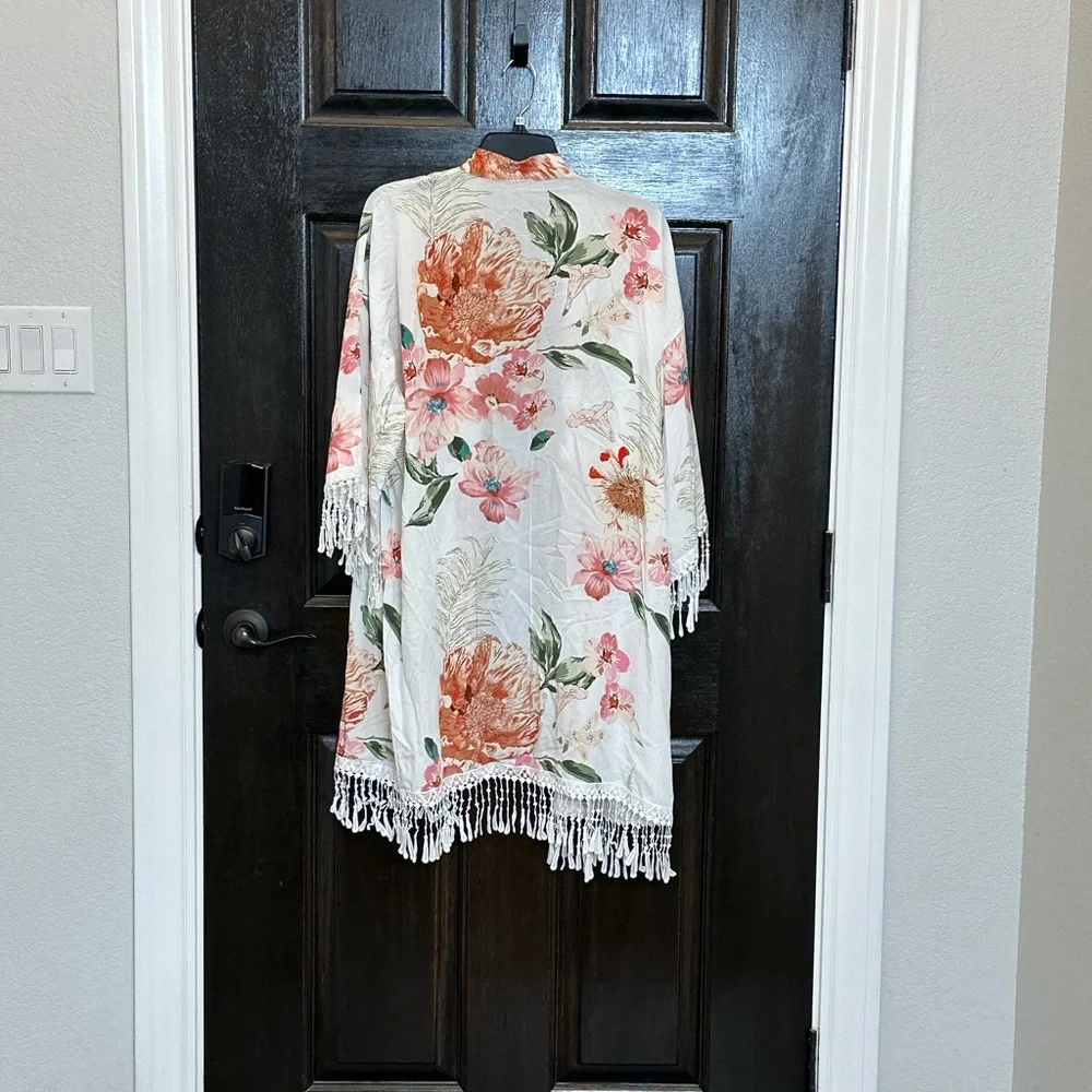 Floral Print Robe OS - Picture 2 of 6